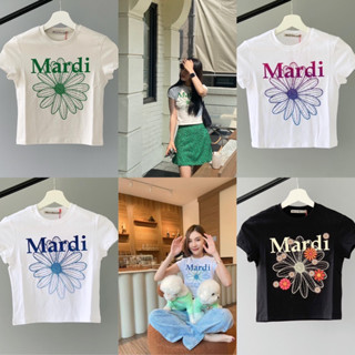 พร้อมส่งเสื้อครอปMardi Mercredi CROPPED TSHIRT FLOWERMARDI