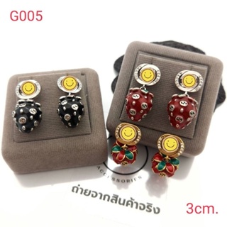 ต่างหู ตุ้มหูติดหู G พร้อมส่ง ถูกที่สุด!!งานดีสุด!!G005