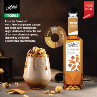 [I-Market] ดาวินชี กูร์เมต์ ไซรัป พีแคนพราลีน Davinci Gourmet Pecan Praline Syrup 750 ml.