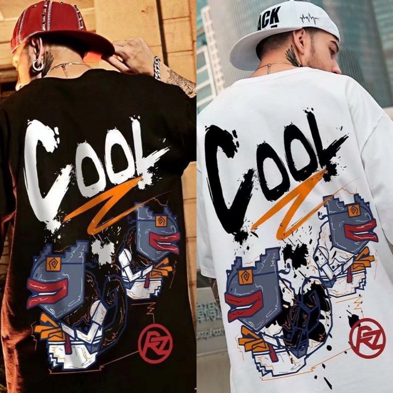 เสื้อยืดคอตตอน100% COOL นกหัวขวานคอกลม แขนสั้น แฟชั่นเหมากับการพักผ่อน 2024 #W14