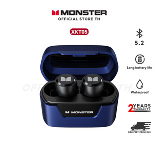 Monster XKT05 TWS Wireless Bluetooth 5.2หูฟังหูฟังสเตอริโอ HIFI 24ชั่วโมงเพลงหูฟังพร้อมไมโครโฟน320MAh