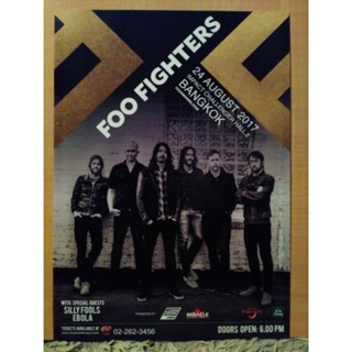 โปสเตอร์วงดนตรี Foo fighter live in bangkok