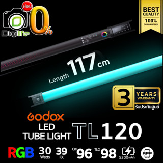 ผ่อน 0%** Godox LED TL120 RGB 30W 2700-6500K 5200mAh - รับประกันศูนย์ Godox Thailand 3ปี ( Stick, Tube )