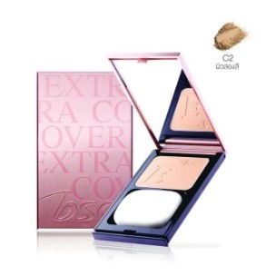 BSC EXTRA COVER HIGH COVERAGE POWDER SPF 30 PA+++ แป้งบีเอสซี เอ็กซ์ตร้า คัฟเวอร์ ไฮ คัฟเวอร์เรท พาวเดอร์ ตลับจริง