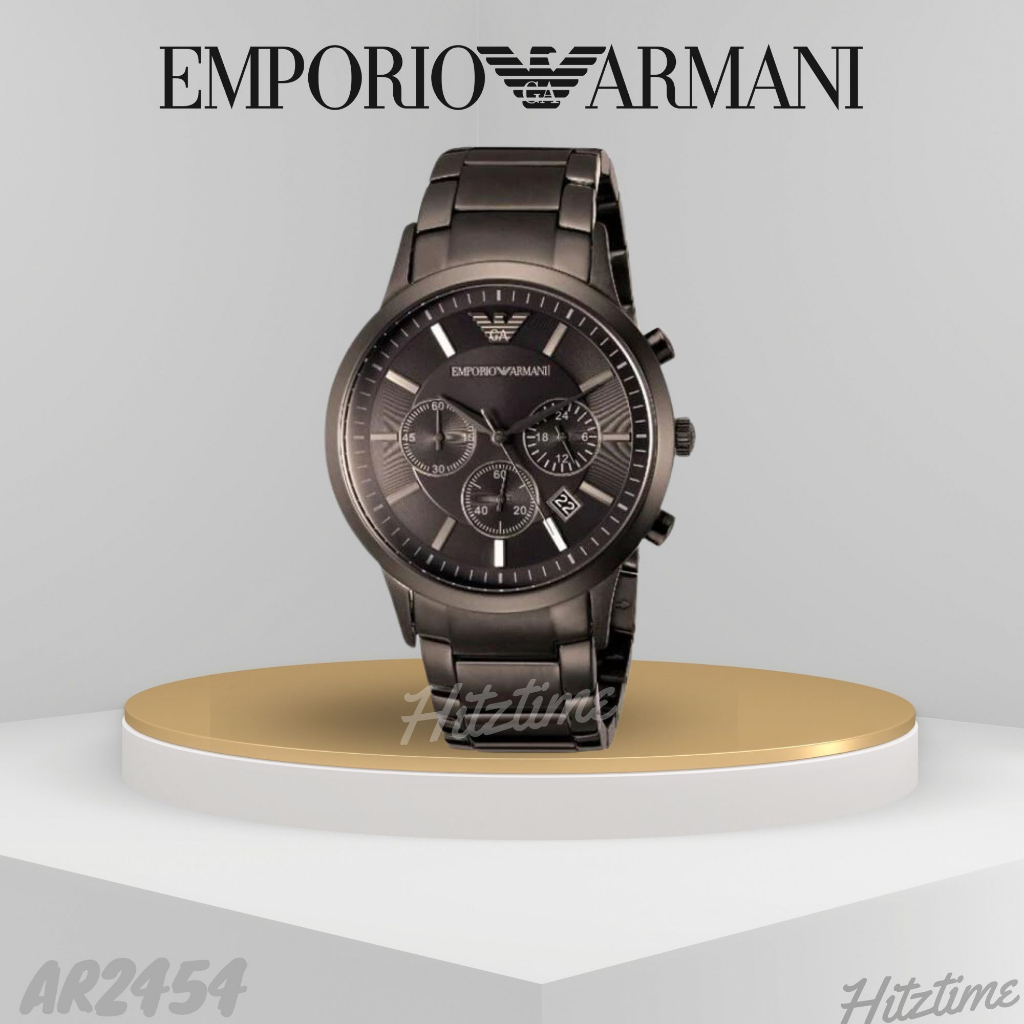 EMPORIO ARMANI รุ่นAR2454 43mm เอ็มโพริโออาร์มานี่ นาฬิกาผู้ชาย นาฬิกาข้อมือ ของแท้100%  มีพร้อมส่ง