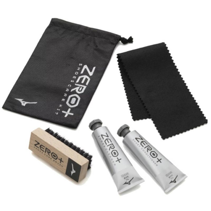 Mizuno Shoes Care Kit ZERO+ แท้ % *ใหม่สุด Made in Japan ชุดครีมบำรุงรองเท้าและทำความสะอาดรองเท้ากีฬา