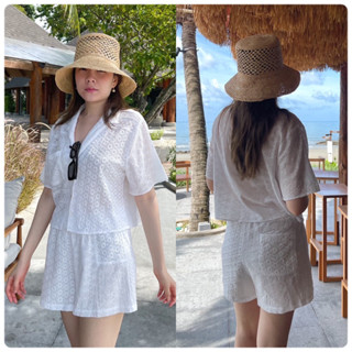 Goddessshop #2006 Beach set ชุดเซท  เสื้อ+กางเกง