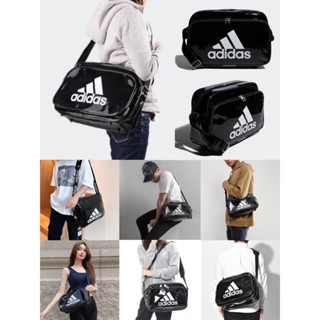 กระเป๋าสะพายADIDAS ENAMEL BAG กระเป๋าเคลือบกันน้ำ-สีดำ