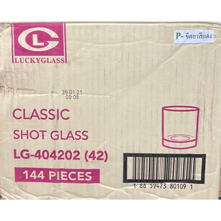 แก้วชอต shot glass มีสเกล 1.5oz / 45ml / 3tbsp / 9tsp Lucky (ราคา/แพ็ค(บรรจุ6ใบ)) รูปที่ 4