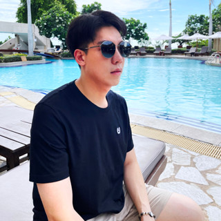 เสื้อยืดสีพื้นคอกลม Adarus ผ้า Cotton100% งานปักแน่น ผ้าไม่ย้วย ไม่ร้อน