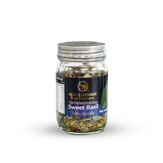 บลูเอเลเฟ่นท์ ใบโหระพาอบแห้ง 6 กรัม จำนวน 6 ชิ้น  Blue Elephant Sweet Basil (dried) 6g  6 Pcs/Carton