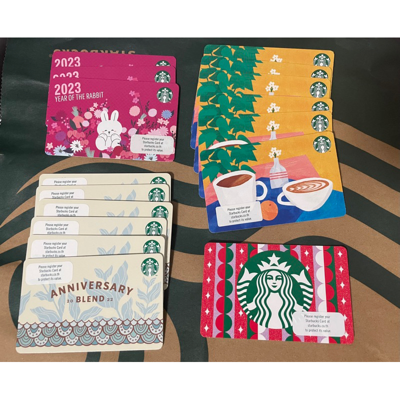 บัตรสมาชิกสตาร์บัคส์ไทย  บัตรสตาร์บัคส์การ์ดเปล่า Starbucks Card