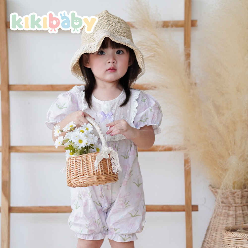 66-90] รอมเปอร์ ชุดรอมเปอร์ เด็กเจ้าหญิง ชุดเด็ก สําหรับเด็กทารกผู้หญิง Romper KIKIBABY_H10132