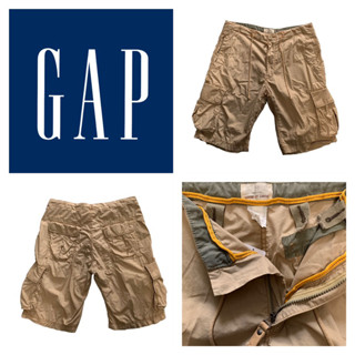 GAP ของแท้ กางเกงคาร์โก้ ขาสั้น ผู้ชาย สีกากี