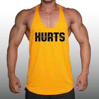 EVERYTHING HURTS เสื้อกล้ามเพาะกายทรงคลาสสิค Bodybuilding Dry Fit Gym Tank Top