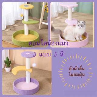 🐾คอนโดแมว มี 3 แบบ ที่นอนแมว เบาะนอนได้ ตัวผ้าไม่อมฝุ่น