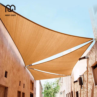 MEET COZY ผ้าบังแดด กันน้ำ 420D/160GSM Sun Shade Sail ผ้าใบบังแดด #1 FA-C
