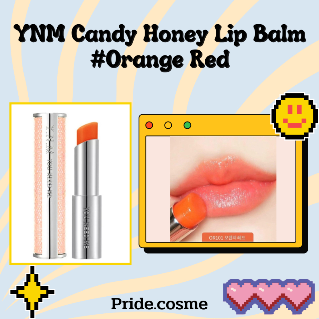 YNM Candy Honey Lip Balm #Orange Red