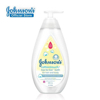 V003 จอห์นสัน ครีมอาบน้ำ คอตตอนทัช ท็อปทูโท บาธ 200 มล. / 500 มล. Johnsons Wash Cotton Touch Top To Toe Bath 500 ml.