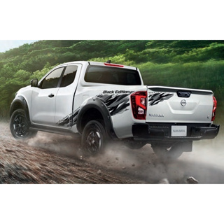 สติ๊กเกอร์งานตัดคอม ติดรถ NISSAN NAVARA BLACK EDITION ปี 2022 - 2023 ติดรถ แต่งรถ นิสสัน นาวาร่า