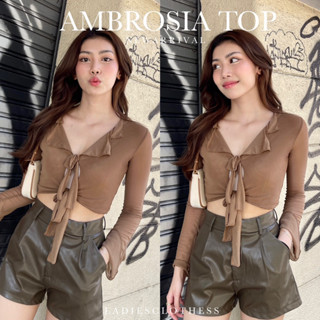 LADIESCLOTHESS #LC276 AMBROSIA TOP เสื้อซีทรูแขนกระดิ่ง