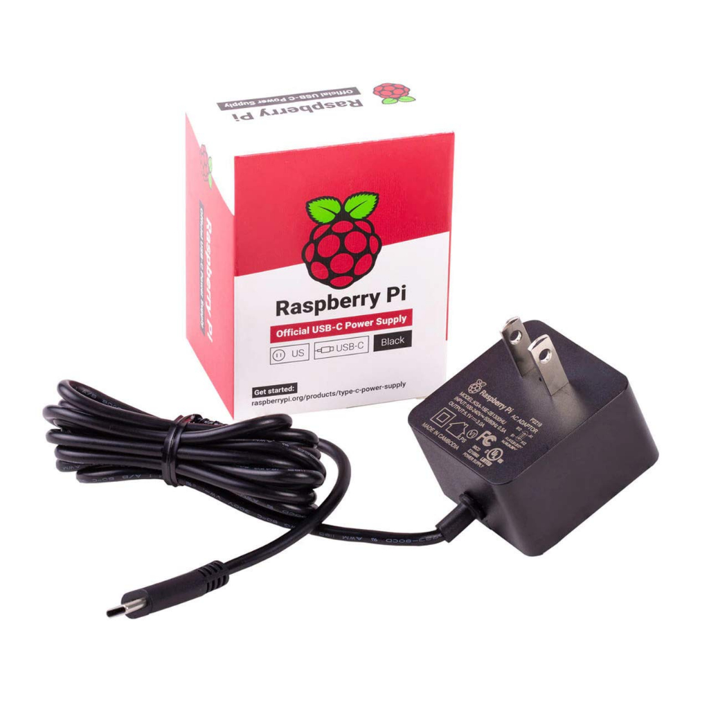 Adapter Raspberry Pi 4 15W (5V/3A) PSU USB C