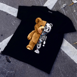 (พร้อมส่ง) เสื้อยืด ROBOT BEAR - ผ้า Cotton100%