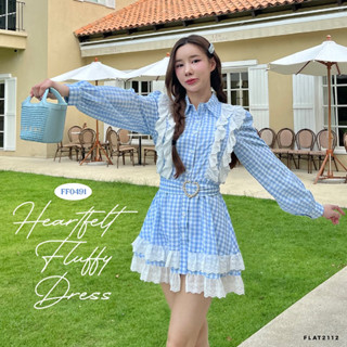 FLAT 2112 FF0491 : HEARTFELT FLUFFY DRESS