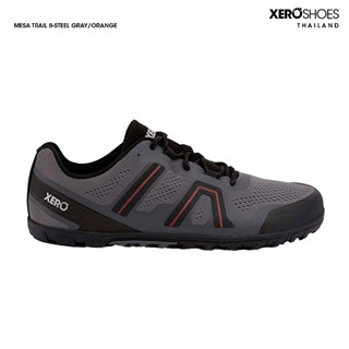 XERO SHOES Barefoot shoe รองเท้าผ้าใบรุ่น MESA TRAIL II ผู้ชาย สี Steel Gray / Orange รองเท้าเทรล เดินป่า MEM-SGO