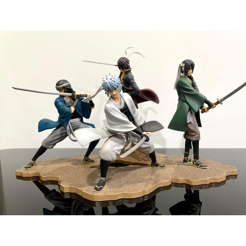 [4ตัว] Gintama Set สงครามขับไล่ต่างแดน Sakata Gintoki Shiroyasha Katsura Takasugi Sakamoto figure ichiban Kuji กินทามะ