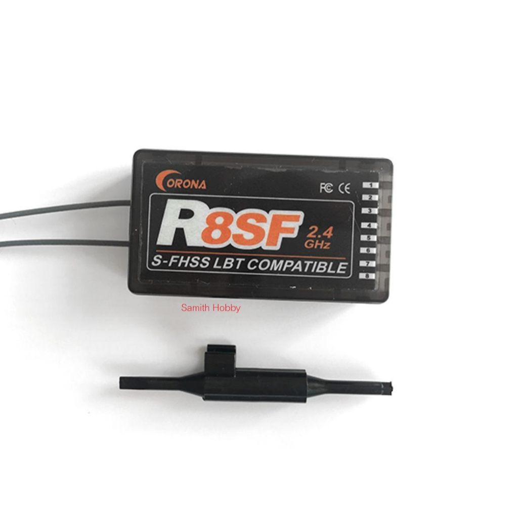 CORONA 2.4G S-FHSS receiver R8SF 8 ช่อง Compatibility FUTABA S-FHSS/FHSS protocol mode