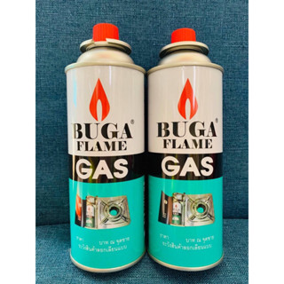 BUGA FLAME แก๊สบูก้า 1 กระป๋อง Food Grade แก๊สกระป๋อง แก๊สแบบพกพา ชนิดใช้กับเตาปิคนิค ใช้กับหัวพ่นไฟอาหารได้