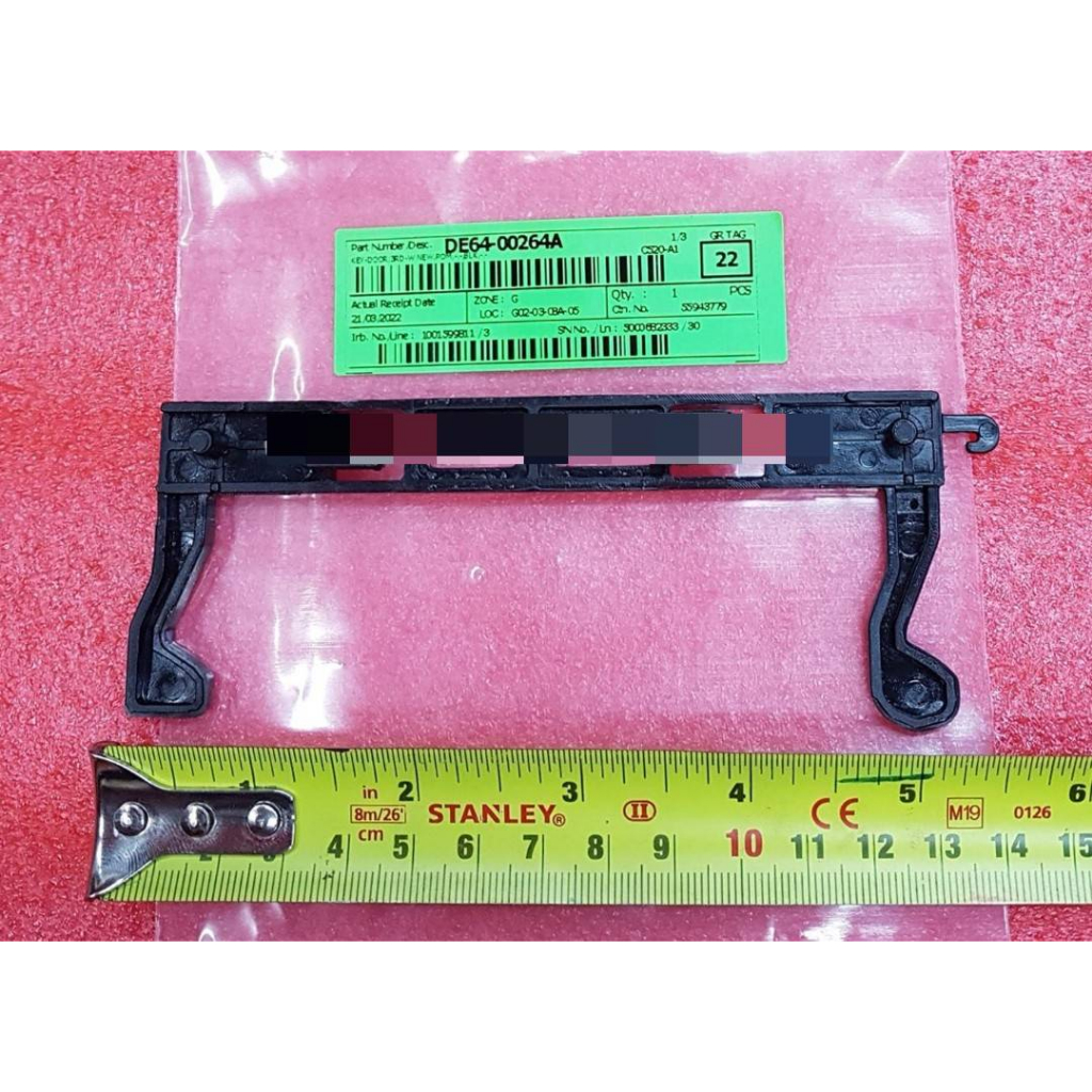 อะไหล่แท้ศูนย์/ขาล็อคประตูไมโครเวฟซัมซุง/DE64-00264A/ KEY DOOR;3RD-W NEW,POM,BLACK