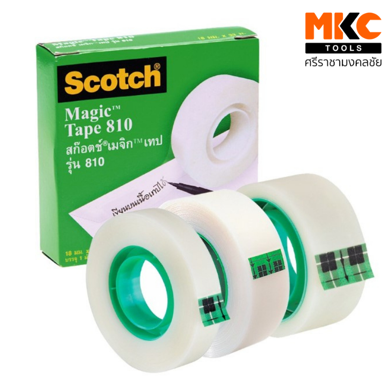 3M เมจิกเทป #810 2ขนาด 3/4"x36Y กับ 1/2"x36Y