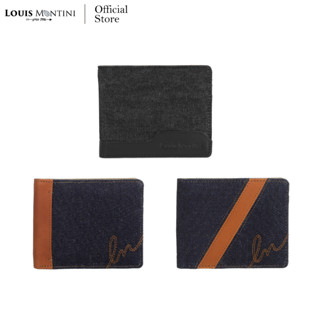 Louis Montini (Jean Collection) กระเป๋าสตางค์ผ้ายีนส์ กระเป๋า Jean Wallet TTM119