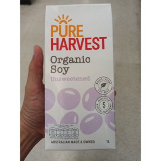 Pureharvest  Organic  Soy Unsweetened 1L เครื่องดื่มจากน้ำนมถั่วเหลือง 1000ml