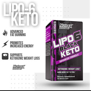 Nutrex LIPO6 BLACK KETO(60capsules)ketogenic weight loss