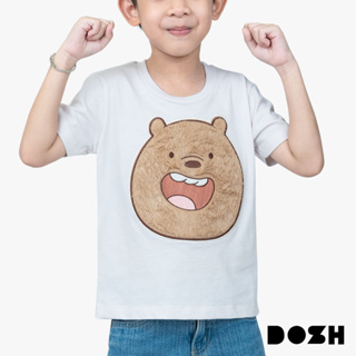 DOSH KIDS UNISEX T-SHIRTS WE BARE BEARS เสื้อยืดคอกลม แขนสั้น เด็กชาย-เด็กหญิง DBBBT5033-GY