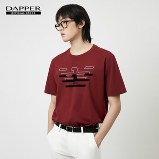 DAPPER เสื้อยืด Black Eagle Print T-Shirt สีแดง (KRBR1/652RS)