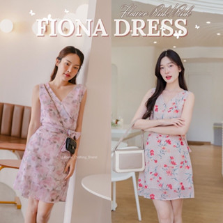 New Color LABELLE รุ่น Fiona dress เดรสสั้น ผ้าชีฟองพิมพ์ลาย