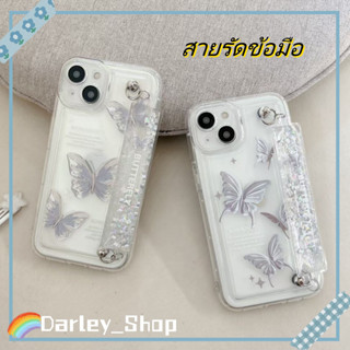 🔥สไตล์ใหม่🔥เคสไอโฟน iphone 11 14 Pro Max ins ผีเสื้อ ไฮโซ สายรัดข้อมือ ปกป้องเต็มที่ iphone 12 13 Pro Case for iPhone