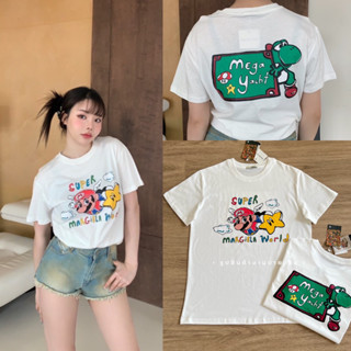 (VL) Mario T-shirt 🍄🦖 เสื้อยืดลายใหม่ชนช้อป น่ารักมากๆ งานสกรีนอย่างดีคะ ไม่หลุดลอกแน่นอน เนื้อผ้าคอตตอนนะคะ