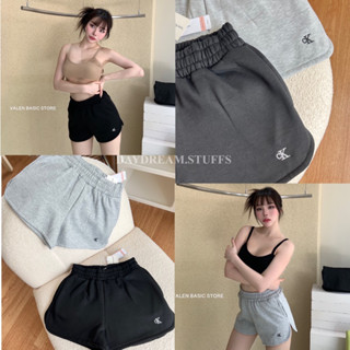 💫พร้อมส่ง💫Calvin K short pants • กางเกง ขาสั้น ขอบเอวยางยืด ดีเทลปักโลโก้แบรนด์ดัง ผ้านุ่ม ทรงสวย งานชนช็อป by valen