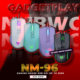 [กรุงเทพฯ ด่วน 1 ชั่วโมง] Nubwo NM-96 Gaming Mouse เมาส์เกมมิ่ง ปรับ DPI ได้สูงสุด 3600 มี 7 ปุ่ม