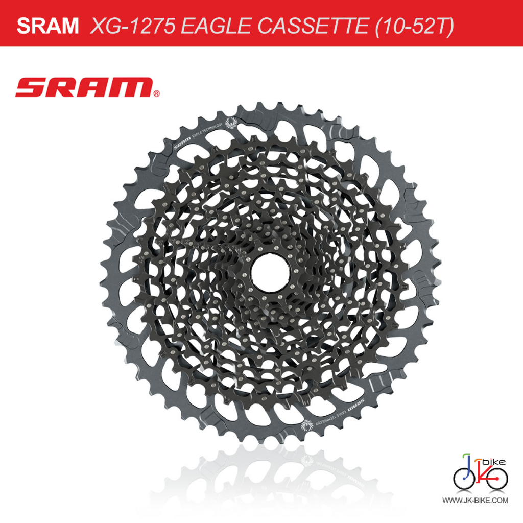 เฟืองจักรยาน 12สปีด SRAM XG-1275 EAGLE CASSETTE 10-52T 12SPEED