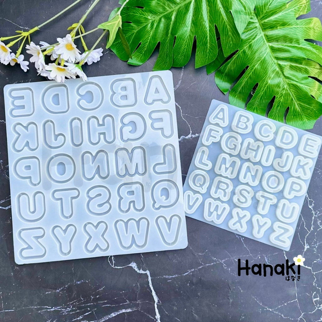 【พร้อมส่งจากไทย】แม่พิมพ์ตัวอักษรเชคเกอร์(Shaker) ตัวอักษรภาษาอังกฤษ A-Z ฟ้อนน่ารัก Resin mold - รูปที่ 6