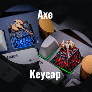 ส่งฟรี Artisan keycap  AXE BATTER