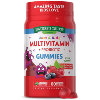 Natures Truth, Kids Multivitamin + Probiotic Gummies (Natural Berry), 60 Vegetarian Gummies