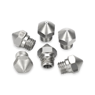 IdeaFormer 5Pcs/Lot 3D Printer Parts MK10 MK2 Stainless Steel Nozzle M7 Screw Thread Nozzle Bore 0.4mm For 1.75mm Filame