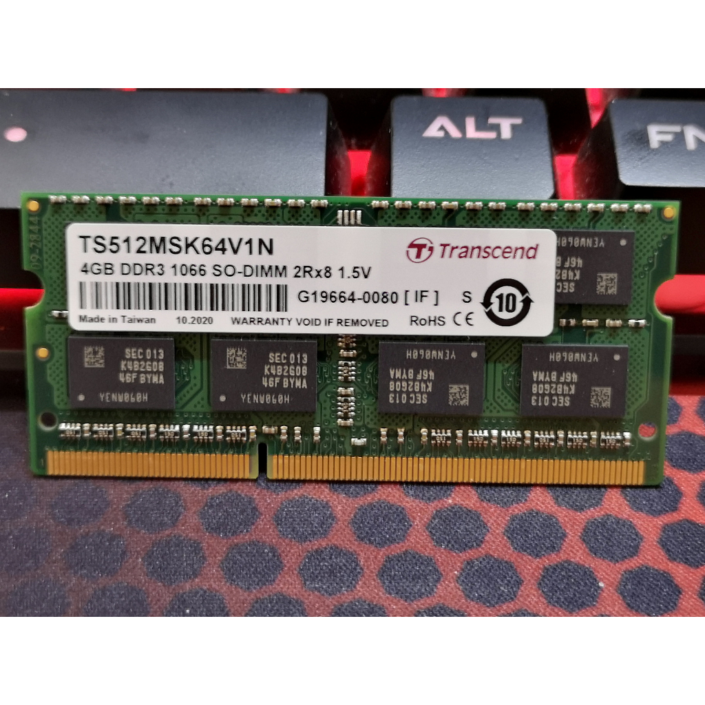 ขาย Ram Notebook Transcend DDR3 4G Bus 1066 MHz